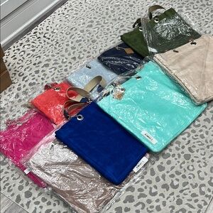 7 COLORS LEFT! Large Beach Tote by Scents&Feel Terry cloth/plastic lined inside